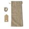 10 pcs 6"x14" Natural Faux Burlap Polyester Favor Bags Wedding Party Decorations